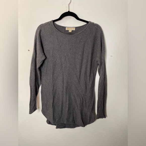 Michael Kors Gray Tunic Sweater, Zip size small - Picture 1 of 7